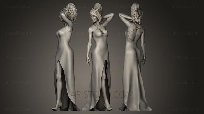 Figurines of girls (STKGL_0035) 3D model for CNC machine